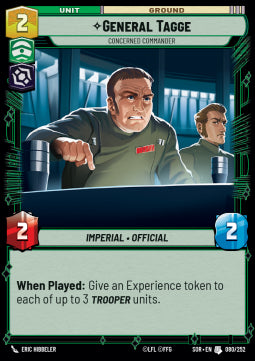 General Tagge, Concerned Commander - Spark of Rebellion (Uncommon) [080]