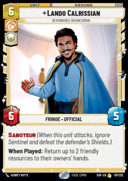 Lando Calrissian, Responsible Businessman - Spark of Rebellion (Rare) [197]