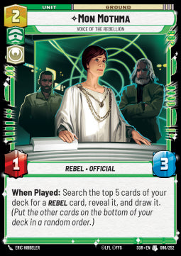 Mon Mothma, Voice Of The Rebellion - Spark of Rebellion (Uncommon) [096]