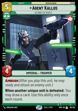 Agent Kallus, Seeking the Rebels - Spark of Rebellion (Rare) [115]