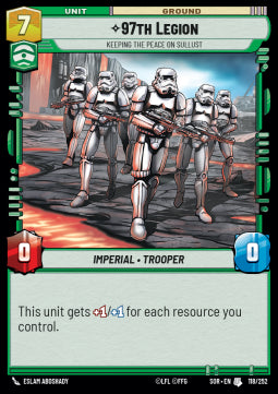 97th Legion, Keeping the Peace on Sullust - Spark of Rebellion (Uncommon) [118]