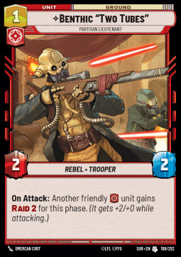 Benthic "Two Tubes", Partisan Lieutenant - Spark of Rebellion (Uncommon) [156]