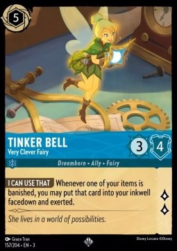 Tinker Bell - Very Clever Fairy - Into the Inklands (Super Rare) [157]