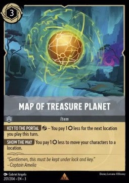 Map of Treasure Planet - Into the Inklands (Rare) [201]