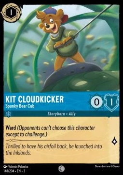 Kit Cloudkicker - Spunky Bear Cub - Into the Inklands (Common) [148]