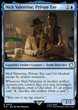 Nick Valentine, Private Eye - Universes Beyond: Fallout (Rare) [35]