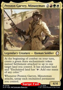 Preston Garvey, Minuteman (V.2) - Universes Beyond: Fallout: Extras (Mythic) [XPIP-536]