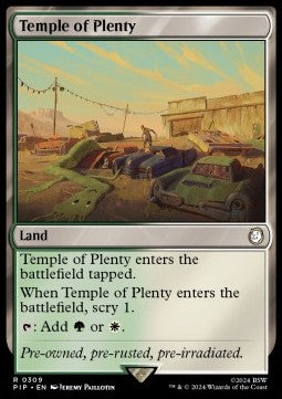 Temple of Plenty - Universes Beyond: Fallout (Rare) [309]