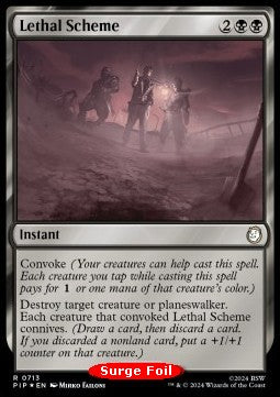 Lethal Scheme (V.2) - Universes Beyond: Fallout: Extras (Rare) [713]