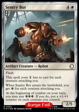 Sentry Bot (V.2) - Universes Beyond: Fallout: Extras (Rare) [XPIP-552]