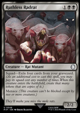 Ruthless Radrat - Universes Beyond: Fallout (Uncommon) [48]