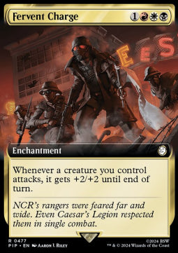 Fervent Charge (V.1) - Universes Beyond: Fallout: Extras (Rare) [477]