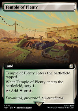Temple of Plenty (V.1) - Universes Beyond: Fallout: Extras (Rare) [523]