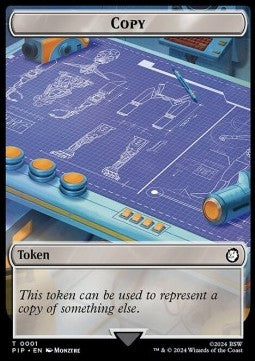 Copy Token // Treasure Token (V.2) - Universes Beyond: Fallout: Tokens (Token) [TPIP-T 1/19]