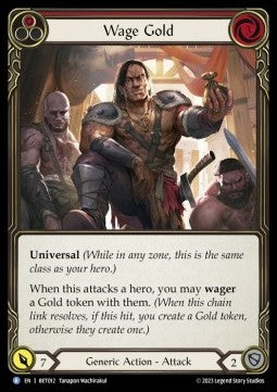Wage Gold (Red) (Regular) - Heavy Hitters - Betsy Blitz Deck (Rare) [012]