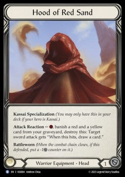 Hood of Red Sand (Regular) - Heavy Hitters - Kassai Blitz Deck (Rare) [004]