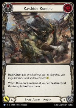Rawhide Rumble (Red) (Regular) - Heavy Hitters - Rhinar Blitz Deck (Rare) [015]