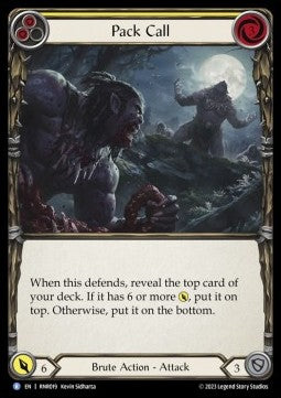 Pack Call (Yellow) (Regular) - Heavy Hitters - Rhinar Blitz Deck (Rare) [019]