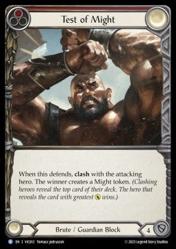 Test of Might (Regular) - Heavy Hitters - Victor Blitz Deck (Rare) [012]