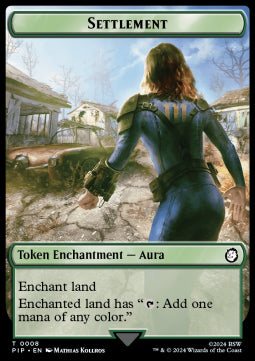 Settlement Token // Energy Reserve - Universes Beyond: Fallout: Tokens (Token) [TPIP-T 8/21]