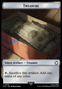 Treasure Token // Wasteland Survival Guide Token (V.2) - Universes Beyond: Fallout: Tokens (Token) [TPIP-T 19/20]