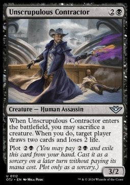 Unscrupulous Contractor - Outlaws of Thunder Junction (Uncommon) [112]