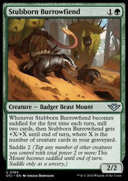 Stubborn Burrowfiend - Outlaws of Thunder Junction (Uncommon) [184]