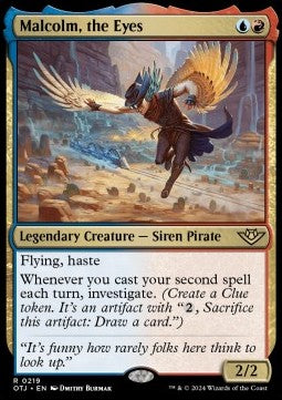 Malcolm, the Eyes - Outlaws of Thunder Junction (Rare) [219]