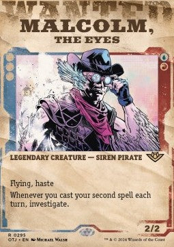 Malcolm, the Eyes - Outlaws of Thunder Junction: Extras (Rare) [295]