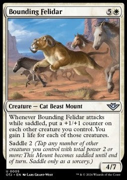 Bounding Felidar - Outlaws of Thunder Junction (Uncommon) [5]