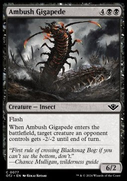 Ambush Gigapede - Outlaws of Thunder Junction (Common) [77]