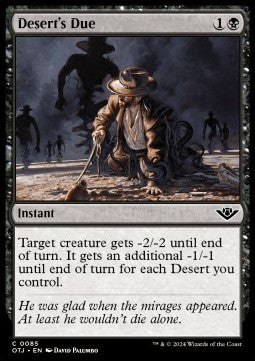 Desert's Due - Outlaws of Thunder Junction (Common) [85]