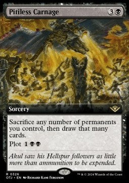 Pitiless Carnage - Outlaws of Thunder Junction: Extras (Rare) [326]