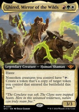 Ghired, Mirror of the Wilds - Outlaws of Thunder Junction: Extras (Mythic) [XOTJ-351]