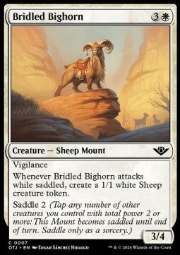 Bridled Bighorn - Outlaws of Thunder Junction (Common) [7]