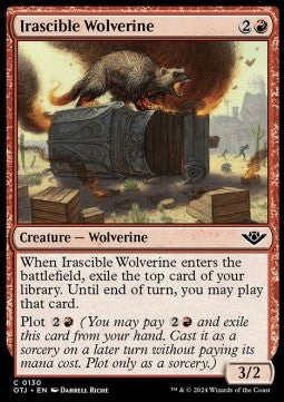 Irascible Wolverine - Outlaws of Thunder Junction (Common) [130]