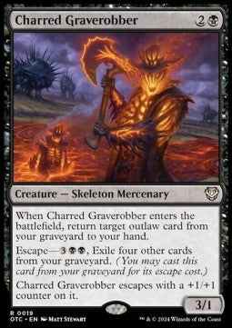 Charred Graverobber - Commander: Outlaws of Thunder Junction (Rare) [19]
