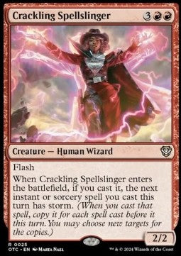 Crackling Spellslinger - Commander: Outlaws of Thunder Junction (Rare) [25]