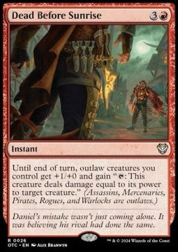 Dead Before Sunrise - Commander: Outlaws of Thunder Junction (Rare) [26]