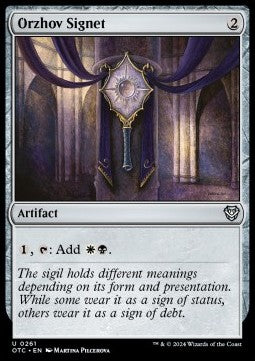 Orzhov Signet - Commander: Outlaws of Thunder Junction (Uncommon) [OTC-261]