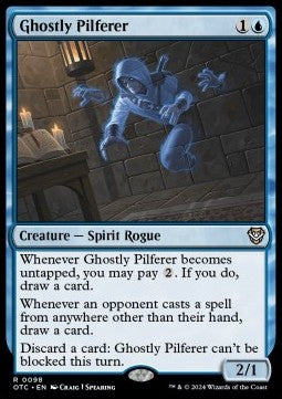 Ghostly Pilferer - Commander: Outlaws of Thunder Junction (Rare) [OTC-98]