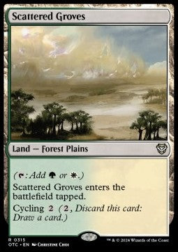 Scattered Groves - Commander: Outlaws of Thunder Junction (Rare) [315]