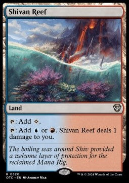 Shivan Reef - Commander: Outlaws of Thunder Junction (Rare) [OTC-320]