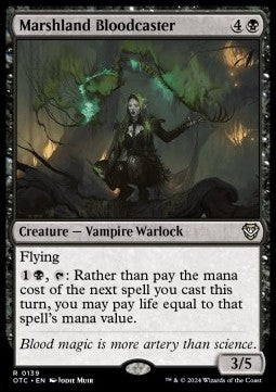 Marshland Bloodcaster - Commander: Outlaws of Thunder Junction (Rare) [139]