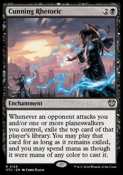 Cunning Rhetoric - Commander: Outlaws of Thunder Junction (Rare) [129]