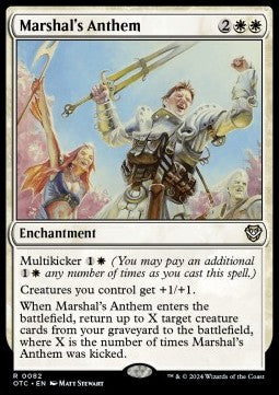 Marshal's Anthem - Commander: Outlaws of Thunder Junction (Rare) [82]