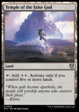 Temple of the False God - Commander: Outlaws of Thunder Junction (Uncommon) [334]