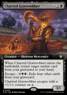 Charred Graverobber - Commander: Outlaws of Thunder Junction: Extras (Rare) [55]