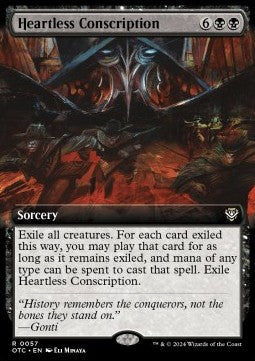 Heartless Conscription - Commander: Outlaws of Thunder Junction: Extras (Rare) [57]