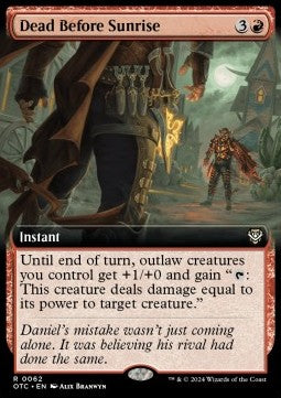 Dead Before Sunrise - Commander: Outlaws of Thunder Junction: Extras (Rare) [62]